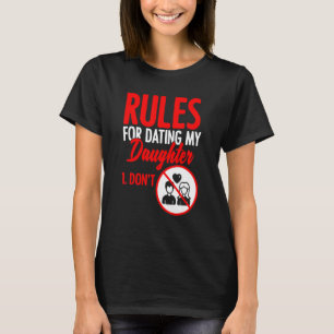 Camiseta Regras Da Mens Para O Namorando Do Meu Dia de os p