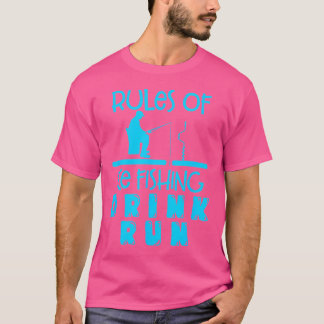 Camiseta Regras Da Pesca No Gelo Bebida Correr Pescador De