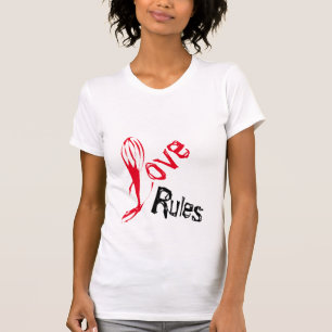 Camiseta Regras de Amor de Trendência Legal da na moda