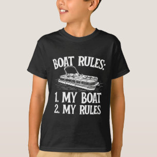 Camiseta Regras de Barco - Navegação Vela Lago Capitão do B