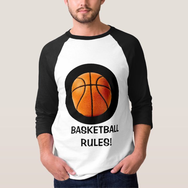 CAMISETA REGRAS DE BASQUETE! (Frente)