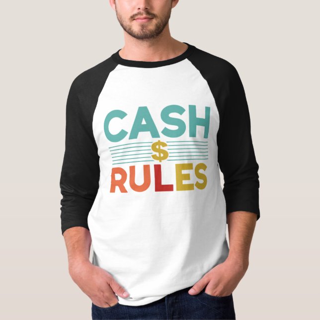 Camiseta "Regras de Caixa Todas" (Frente)