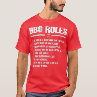 Camiseta Regras de churrasco - CHURRASCO de Fumante Barbequ