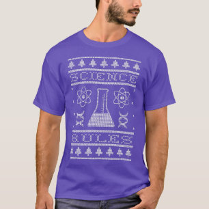 Camiseta Regras de Ciência Engraçadas Ciências de Natal Sob