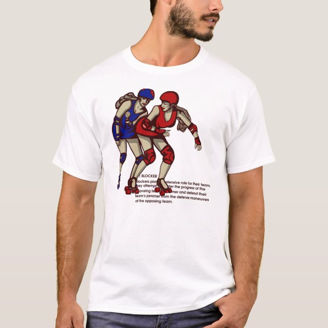 Camiseta Regras de derby do rolo: Construtor (Frente)