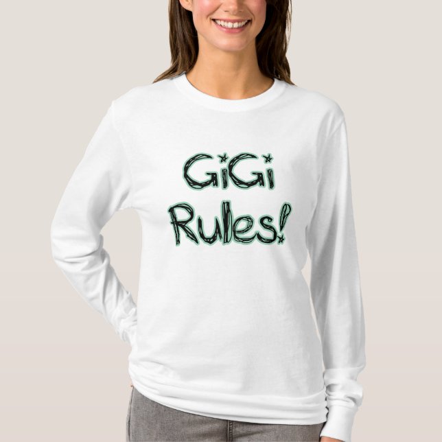Camiseta Regras de GiGi! (Frente)