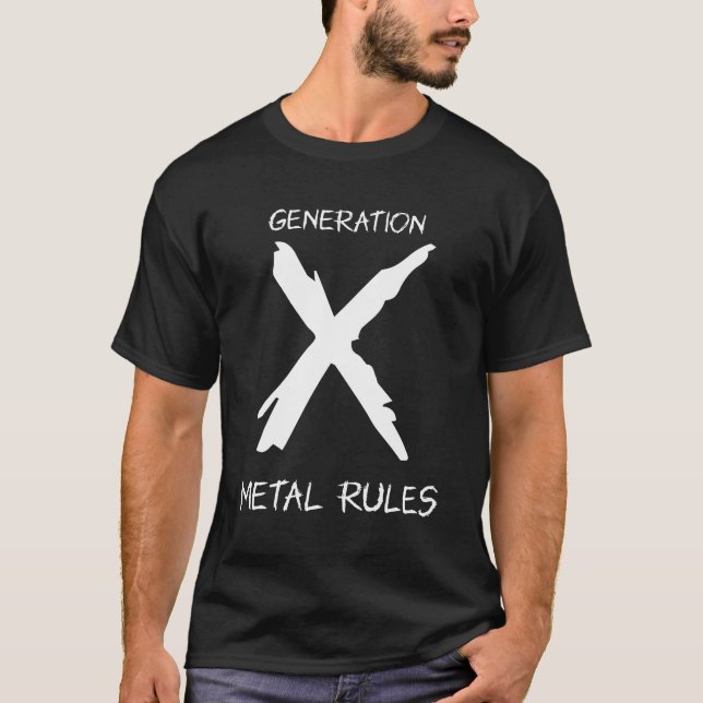 Camiseta Regras de metal geração X - GenX (Frente)