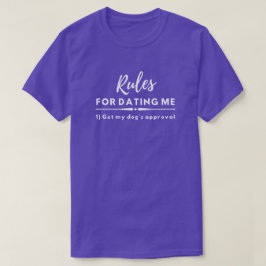 Camiseta Regras de Namorando Engraçadas à Noite Obtêm Minha
