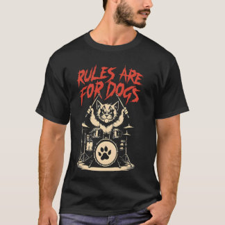 Camiseta Regras Divertidas de Amante de Gato São Para Cacho