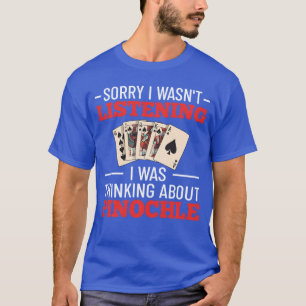 Camiseta Regras do Jogo Pinochle Cartas Pontos de Baralho D