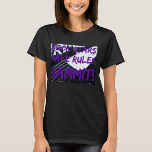 Camiseta Regras do t-shirt das mulheres das estrelas do
