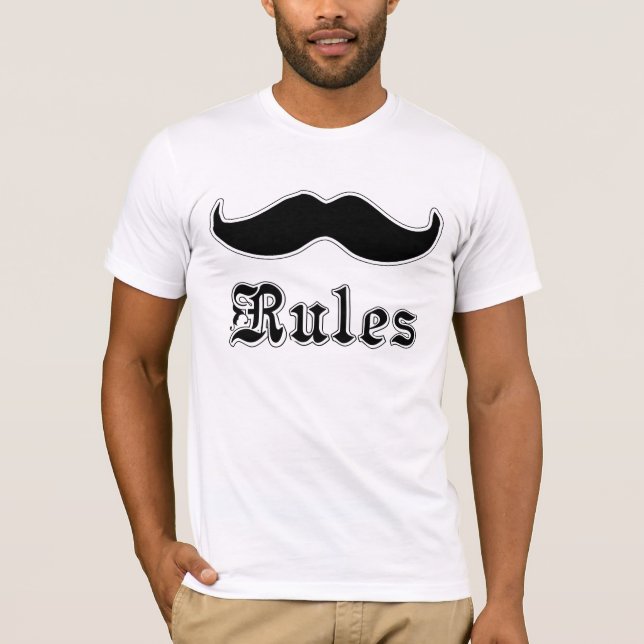 Camiseta Regras dos Moustaches (Frente)
