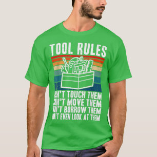 Camiseta Regras Engraçadas Para Automóveis Mecânicos