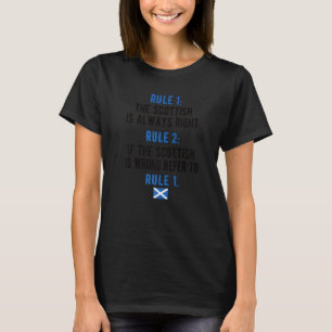 Camiseta Regras Escocesas Ortoadas Escócia Bandeira Scottis