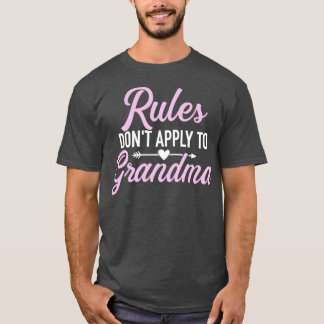 Camiseta Regras não se aplicam à avó
