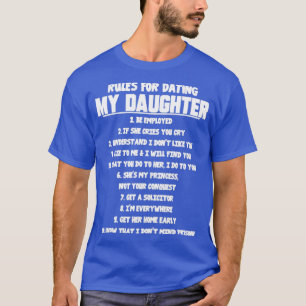 Camiseta Regras Para O Namorando Minha Filha
