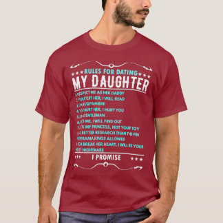 Camiseta Regras para o Pai Namorando