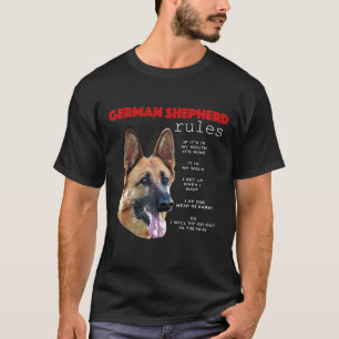 Camiseta Regras Para O Proprietário De Um German shepherd