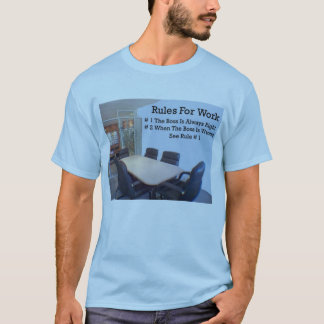 Camiseta Regras para o trabalho