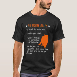 Camiseta REGRAS PERSIANAS DE GATO ENGRAÇADO Pérsico Amantes