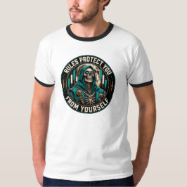 Camiseta Regras Protegem Você de Si Mesmo