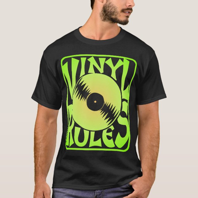Camiseta Regras verdes do vinil, aprovação? (Frente)