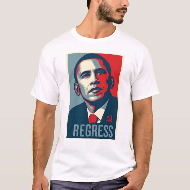 Camiseta Regress não o progresso (Frente)