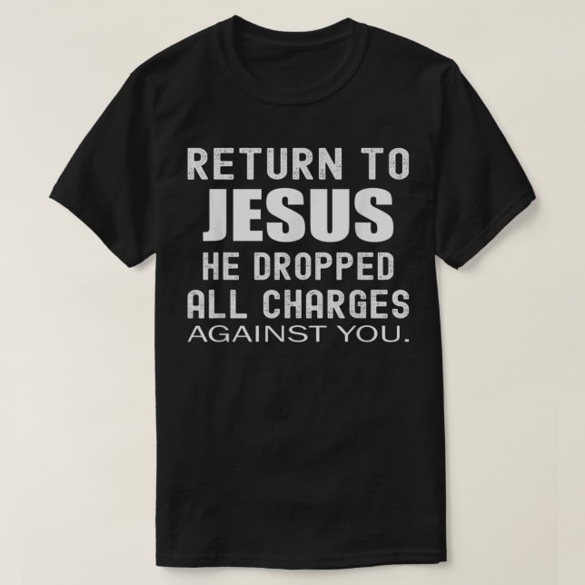 Camiseta Regressar a Jesus Cristo Presentes Cristãos para M (Frente do Design)