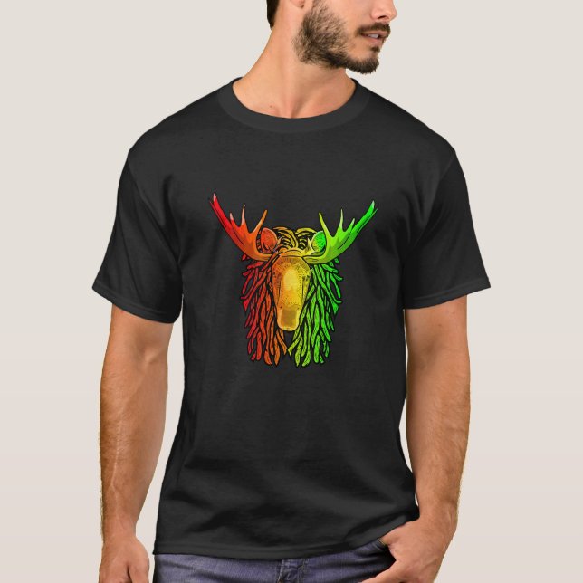 Camiseta Régua Cool Moose Dreadlocks Rasta Dreads Rastafar (Frente)