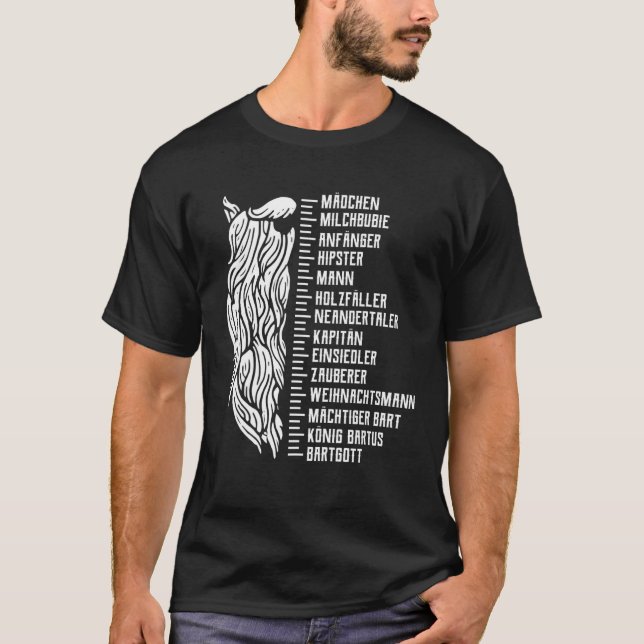 Camiseta Régua de Escala de Barras de Mens (Frente)