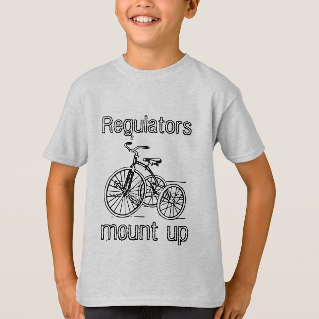 Camiseta Reguladores Montam Triciclo Unisex T-shirt (Frente)