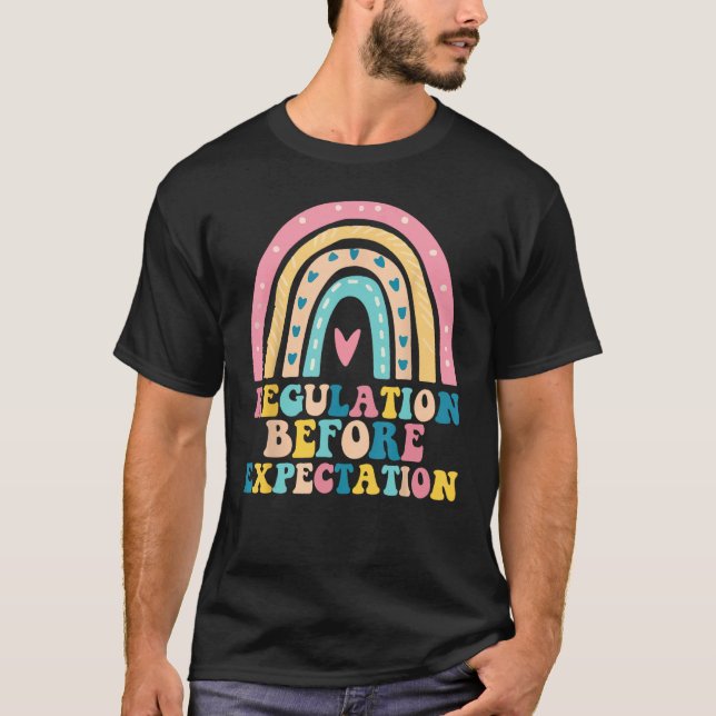 Camiseta Regulation Before Expectation Neurodiversity Socia (Frente)