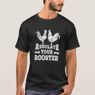 Camiseta Regule Seu Galo Mulheres Agricultor de Frango Roxo