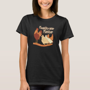 Camiseta Regule Seu Galo Para Feminista Fazendeira de Galin