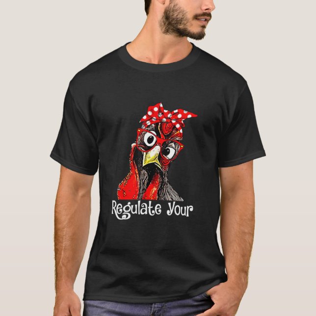 Camiseta Regule Seus Direitos Reprodutivos de Frango Headba (Frente)