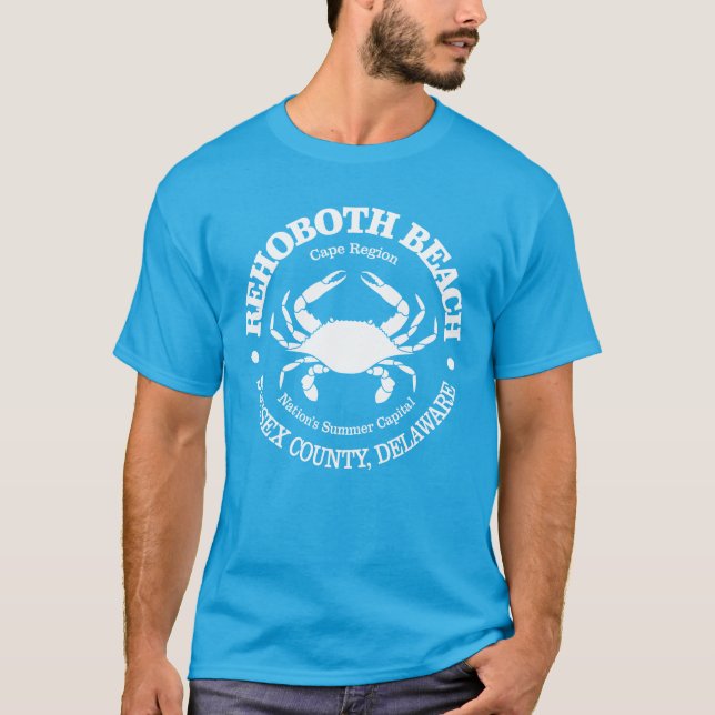 Camiseta Rehoboth Beach (caranguejo) (Frente)