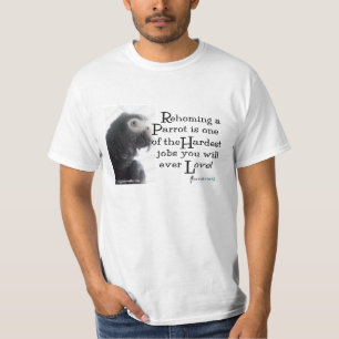 Camiseta Rehoming um papagaio - T