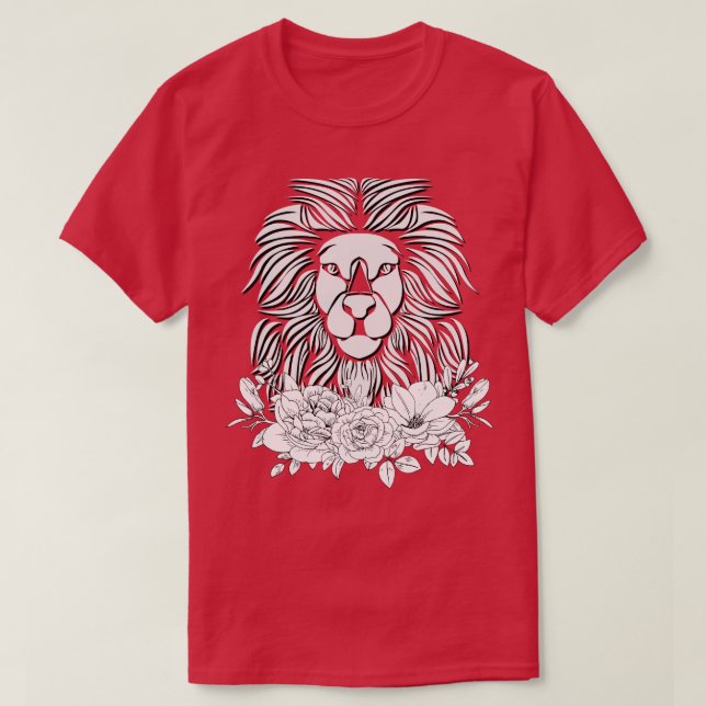 Camiseta Rei Animal Zoo Africa Gift Lion (Frente do Design)
