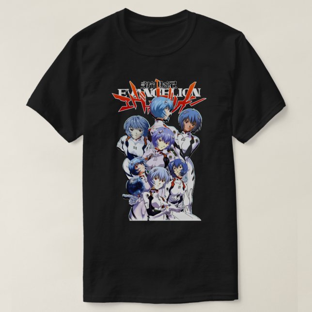 Camiseta Rei Ayanami Evangelion Clássico (Frente do Design)