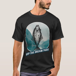Camiseta Rei Branco do Design de Pesca de Carpa