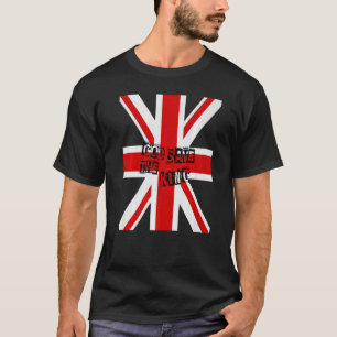 Camiseta Rei Britânico Viva O Rei Deus Salve O Rei