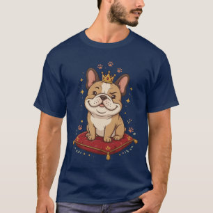 Camiseta Rei Bulldog Francês Presente de Cachorro Fofo Aman