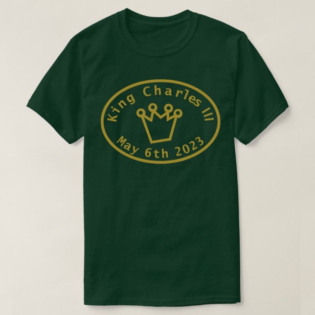 Camiseta Rei Carlos III 6 de maio de 2023 (Frente do Design)
