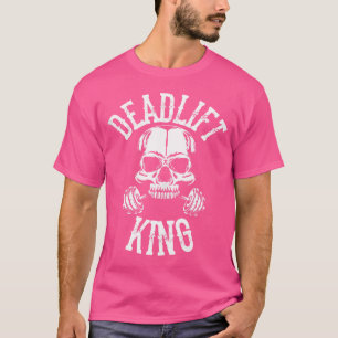 Camiseta Rei Caveira Com Barbell Bodybuilding Powe