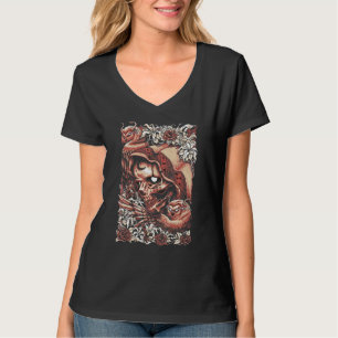 Camiseta Rei Caveira Esqueleto Com Coruja