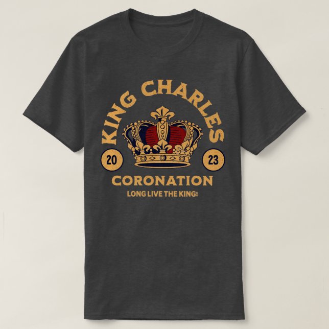 Camiseta Rei Charles 3ª Coronação 2023 rei da inglaterra (Frente do Design)