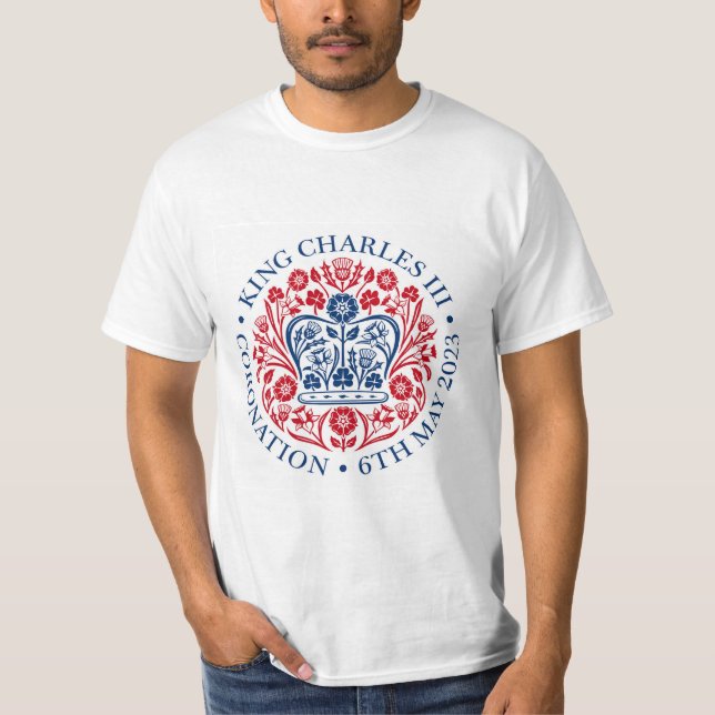 Camiseta Rei Charles III Coronation Emblem T-Shirt (Frente)