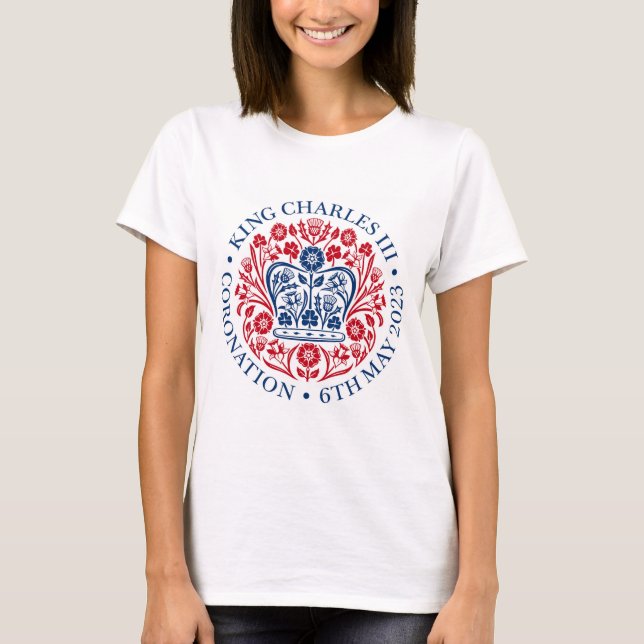 Camiseta Rei Charles III Coronation Emblem T-Shirt (Frente)