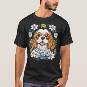 Camiseta Rei Charles Spaniel com a ilustração 2 das margari