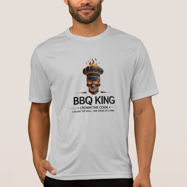 Camiseta Rei churrasco - Garra no Estilo de Desempenho Teto (Frente)